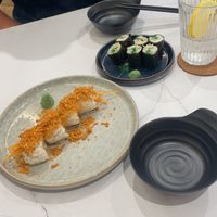 Some of the sushi we ordered   at Niàn Cafe in Langkawi