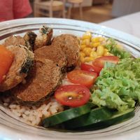 Assam sambal fish rice bowl at Niàn Cafe in Langkawi