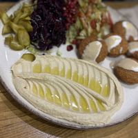 Falafel salad  at Sabores de Aleppo in Girona