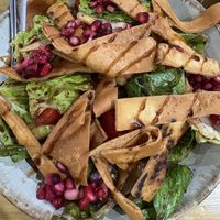 Fattoush salad  at Sabores de Aleppo in Girona