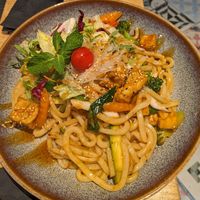 Udon mit Tofu at NI-Vegan in Luebeck