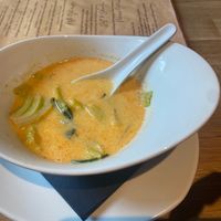 Kokossuppe mit Tofu at NI-Vegan in Luebeck
