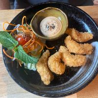 Vegane "Garnelen" at NI-Vegan in Luebeck