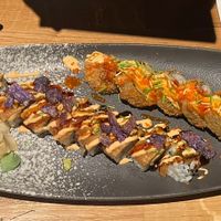 Crispy tuna and dragonroll  at NI-Vegan in Luebeck