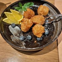 Baked bananas at NI-Vegan in Luebeck