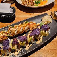 Sushi & Curry mit veganer Ente at NI-Vegan in Luebeck
