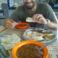 Vege mix with nan bread. at Tomato Nasi Kandar in Langkawi