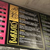 Veduras burrito (omit sour cream)  at Malverde Taqueria in Fuerteventura