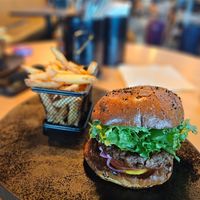 Vegan Elda burger at KEF - Elda  in Keflavik