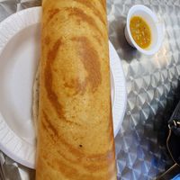 Dosa with sambar at Hindu Temple Of Florida Canteen in Tampa