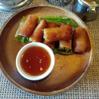 Crispy spring rolls at Food Lab in Siargao