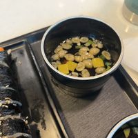 Soup (spring onion/mushroom)  at ICN - Noodle & Rice - T2 in Incheon