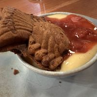 Fish shaped waffle. Amazing!   at Muku Ramen Bar in Belconnen