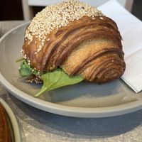 Croissantwich with avocado   at Saint-Jean Deli in Amsterdam