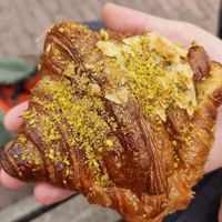 Pistachio croissant at Saint-Jean Deli in Amsterdam