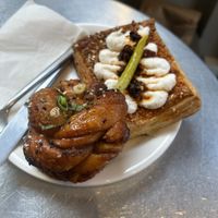 Hoisin bun and smoky feta galette   at Saint-Jean Deli in Amsterdam