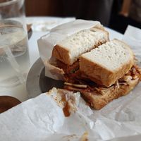 "Chicken" katsu sando at Saint-Jean Deli in Amsterdam