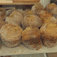 Pistachio Cruffin  at Saint-Jean Deli in Amsterdam