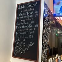 Menu on the wall  at Bengal Brothers in Hong Kong Island