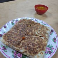 Murtabak (filled with 'fish') at Puspamalar Food Corner in Penang