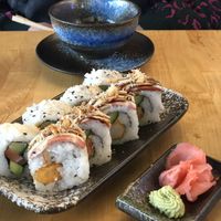 Tuna roll (left) and bacon roll   at NORI | Vegan Sushi - Wok in Rotterdam