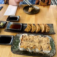 Vegan crunchy chicken sushi roll & Gyoza 🩷 #Veganuary at NORI | Vegan Sushi - Wok in Rotterdam