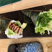 Vegan … handroll & vegan wakame handroll💚 #Veganuary at NORI | Vegan Sushi - Wok in Rotterdam