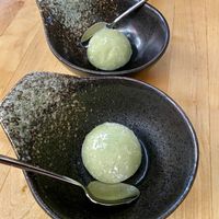Dessert: mochi💚 #Veganuary at NORI | Vegan Sushi - Wok in Rotterdam