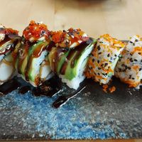 Dragon rolls en california rolls at NORI | Vegan Sushi - Wok in Rotterdam