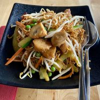 Chinese noodles with chickun: very tasty  at NORI | Vegan Sushi - Wok in Rotterdam