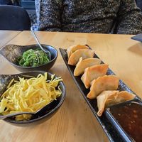 Gyozas, atjar, wakame at NORI | Vegan Sushi - Wok in Rotterdam