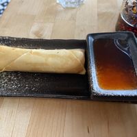 Homemade springroll with glass noodles and sweet chili sauce: tasty  at NORI | Vegan Sushi - Wok in Rotterdam