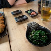 Gyozas and wakame at NORI | Vegan Sushi - Wok in Rotterdam