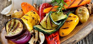 Salade geroosterde groente
 at Ouwekamp, ons eetcafé in Austerlitz