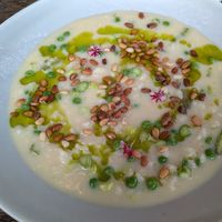 Asparagus risotto at Sky Kitchen & View  in Rovaniemi