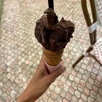 Dark Chocolate Cone  at Anita Gelato - Condado in San Juan