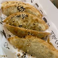 Glass noodles mandu  at Bibimpop  in Santiago