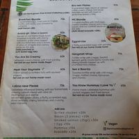 Menu May 2025 at Barefoot Blondie in 