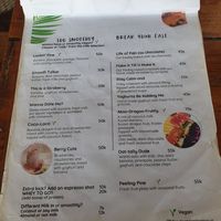 Menu May 2025 at Barefoot Blondie in 