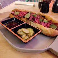 The Vietnaminta torta is 👌 at Godzu Cocina Asiática in Mexico City