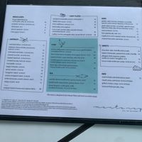 Menu shows the vegan options   at Manta Ray in Hamilton Island