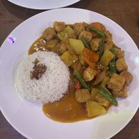 Sweet and sour tempeh  at Warung Tumpang Sari Lembongan in Penida Island