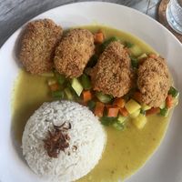 Tempeh Katsu Curry  at Warung Tumpang Sari Lembongan in Penida Island