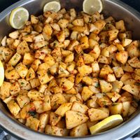 Spicy potatoes  at Kazan Gourmet in Abu Dhabi