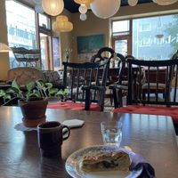 Lovely traditional cabbage & mushroom pie  at Distant Days  in Helsinki