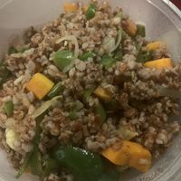 Fried rice. Needs a flavourful sauce but it’s not too bad    at Tasty Cafe in Tiruvannamalai