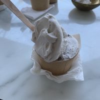 Vegan chocolate chip and cashew-caramel  at Isle of Gelato - Ella in Ella