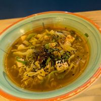 Korean ramen with tofu at Minari Korean Kitchen in Cape Town