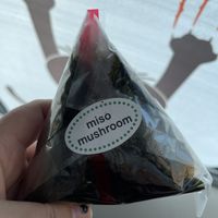 Miso mushroom vegan option  at Sunny Blue in Santa Monica