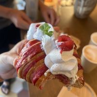 Croissant lamponi e cioccolato bianco  at Julietta Pastry and Lab in Rome